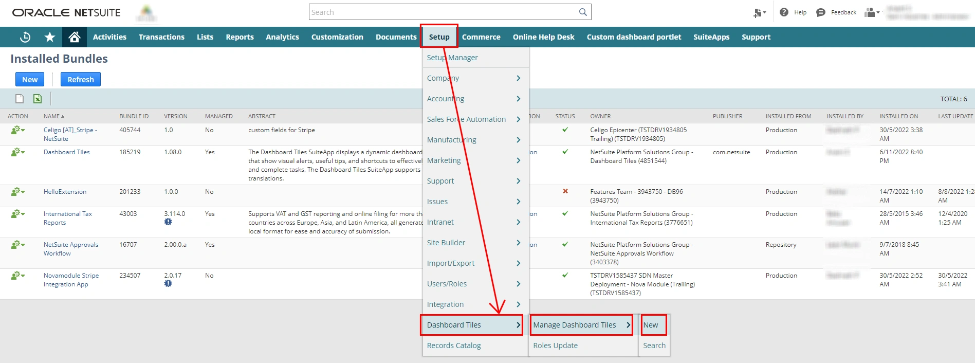 manage dashboard titles